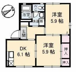 カーサイベリアル　　Ａ棟の物件間取画像